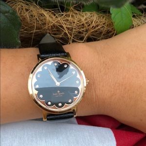 Kate Spade black and rose gold watch
